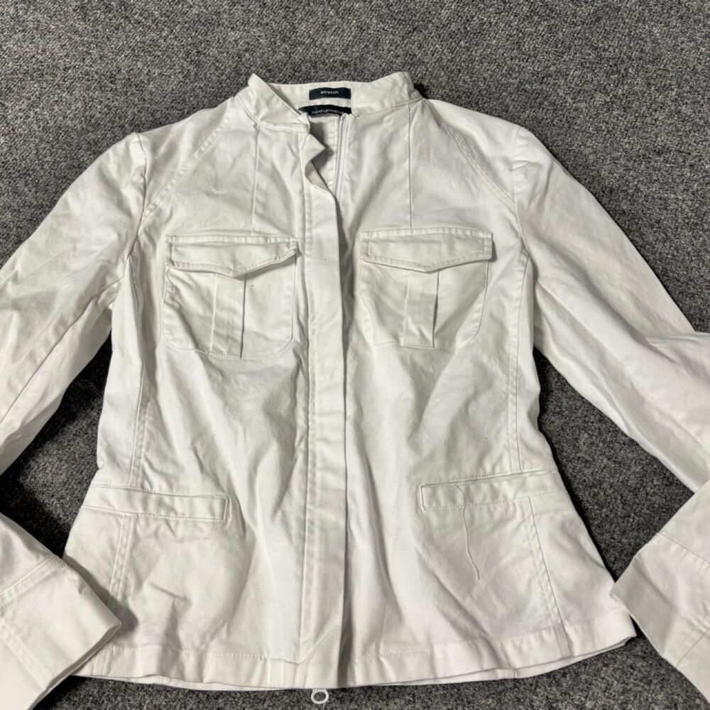 Vintage Hillard & Hanson white cotton & lycra jacket